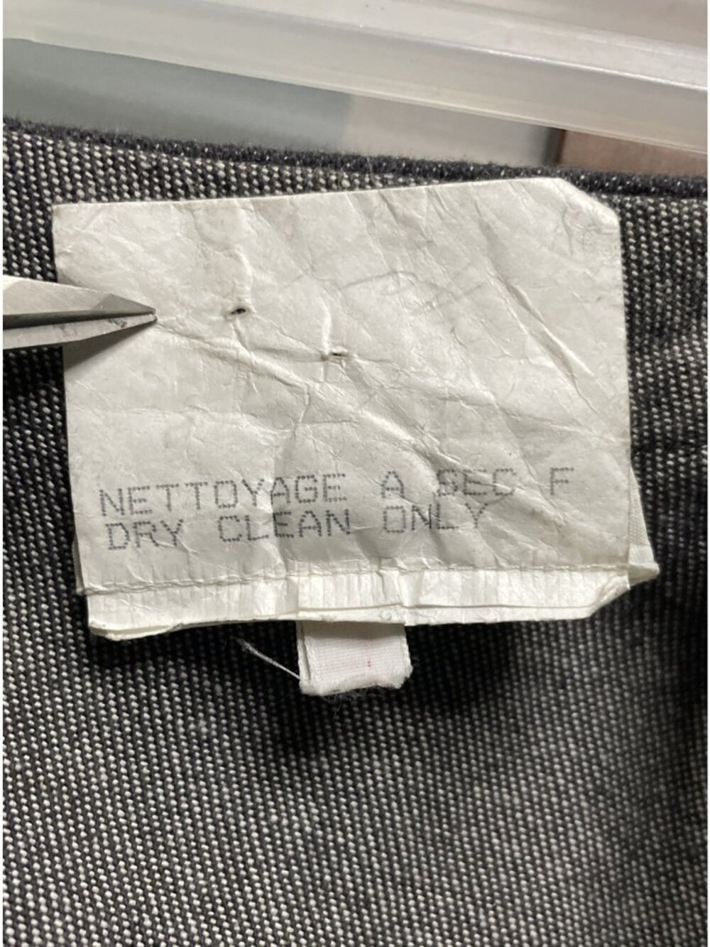 Yves Saint Laurent Rive Gauche Vintage 90s Denim Button Up Strapless Dress Sz 40 - Picture 8 of 8